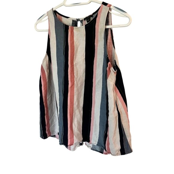 Ann Taylor Factory Women's Sleeveless Striped Top M - Picture 3 of 8